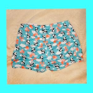 Esti Courure M teal/peach/boy short  spandex/poly/cotton